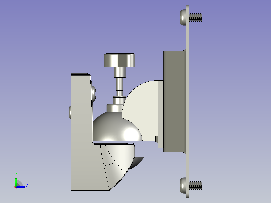 淘宝显示器支架左视图