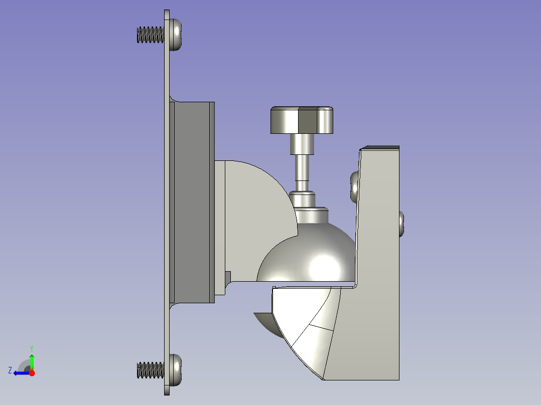 淘宝显示器支架右视图