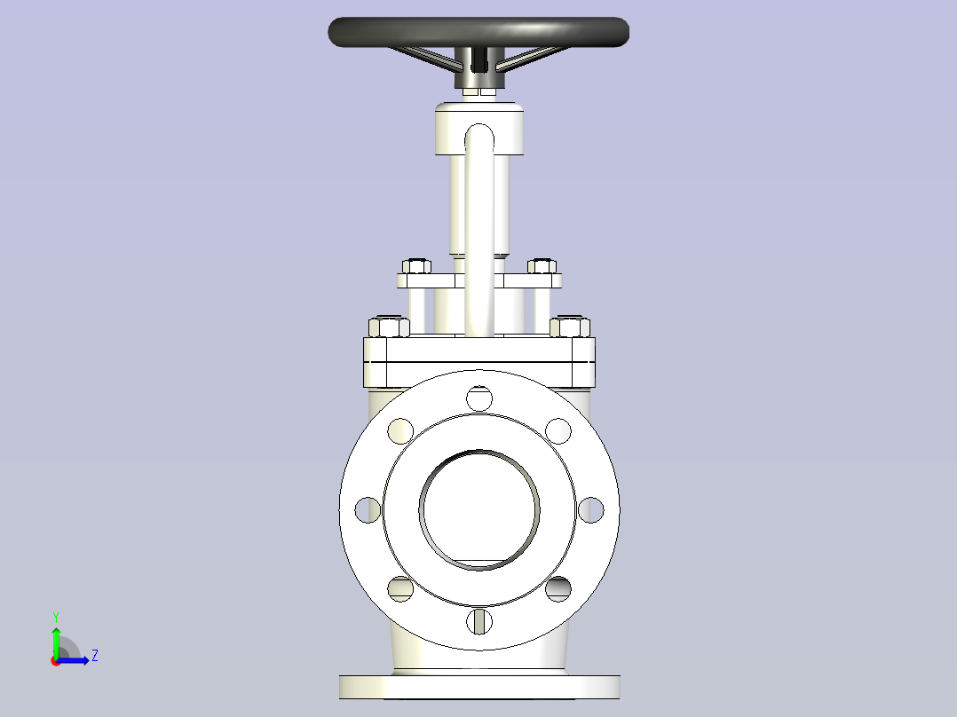 CB╱T 3196-1995[B型法兰铸钢海水截止阀B16080]左视图