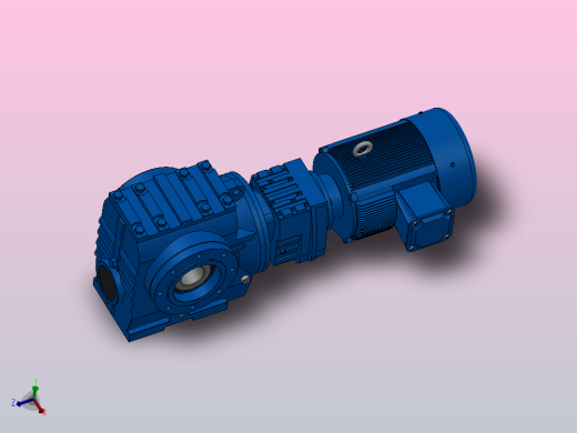 SAZ77R37组合式斜齿-蜗轮蜗杆减速机SAZ77R37-Y1.1-4P-219-M1-0°-A