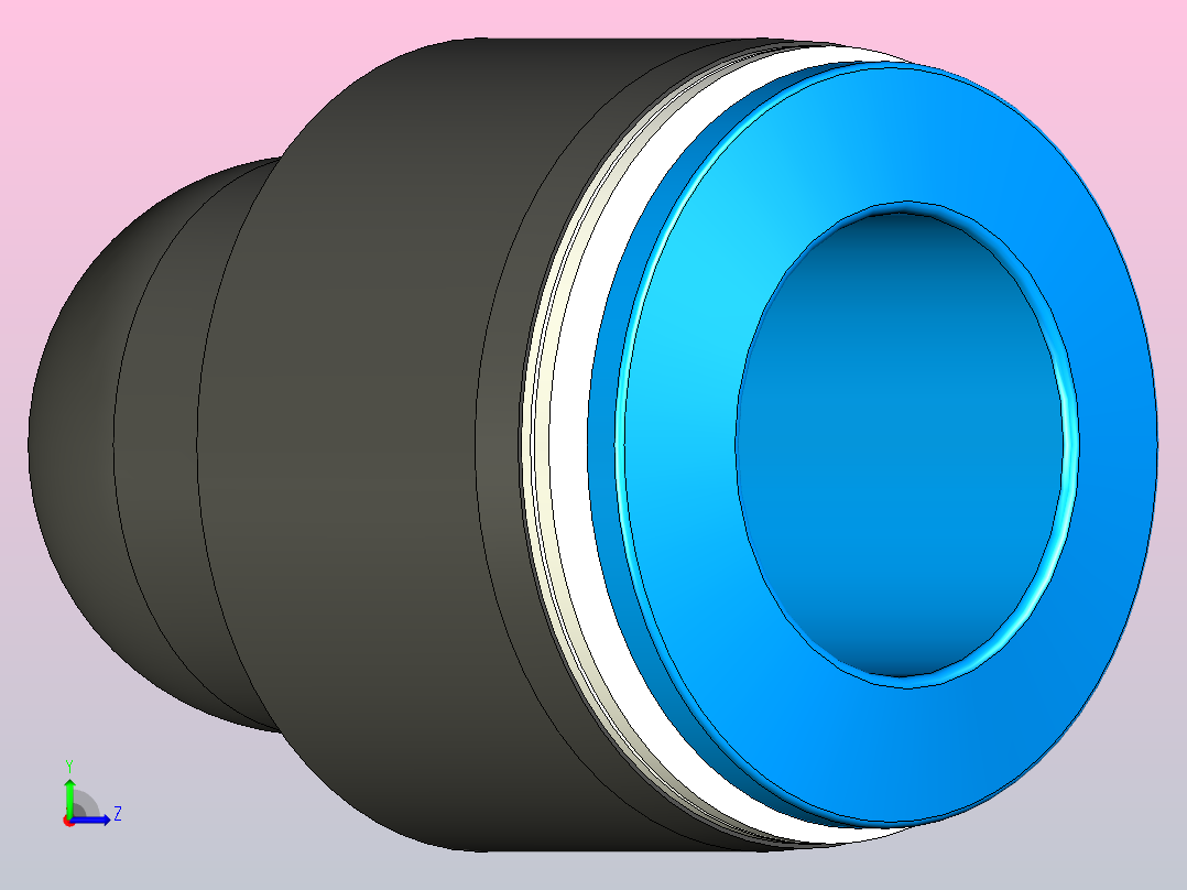快插接头QSW-12HL左视图