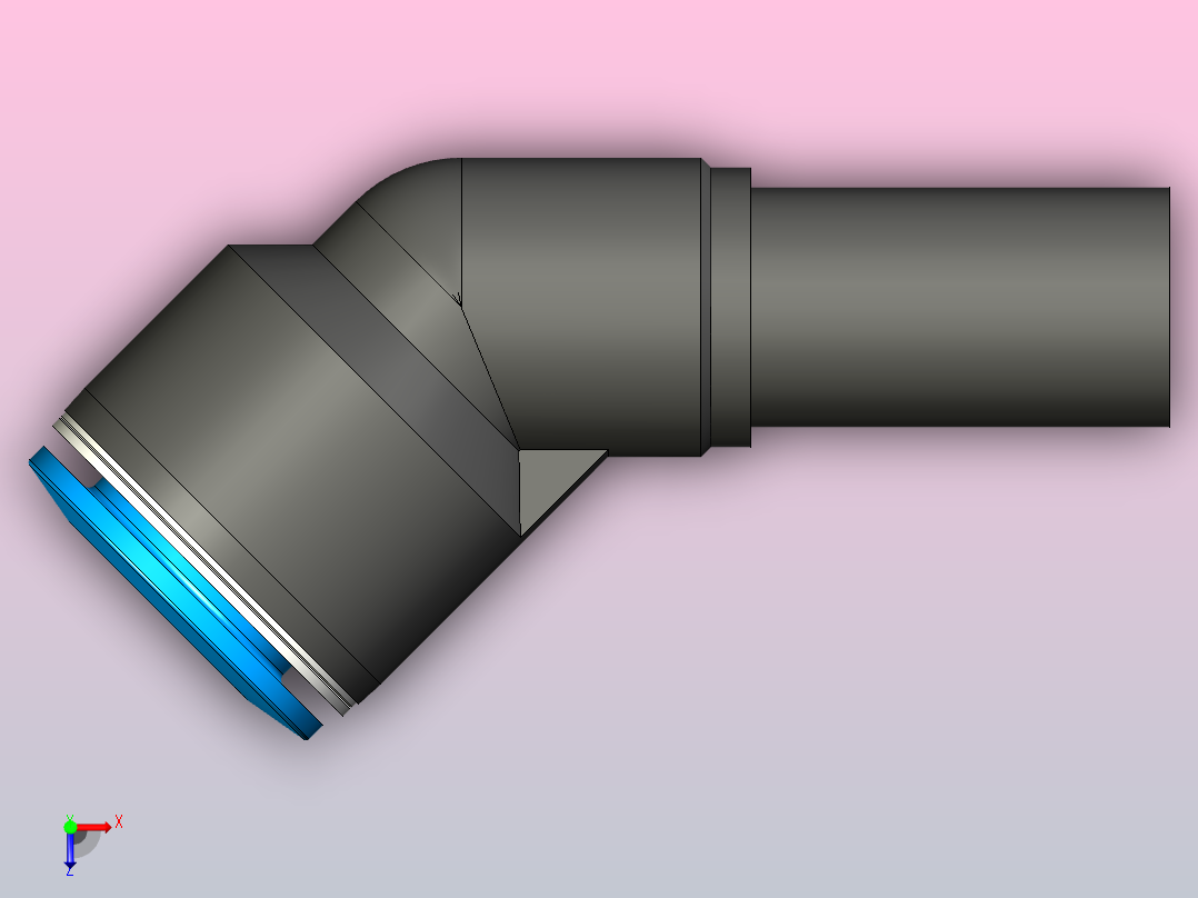快插接头QSW-12HL俯视图