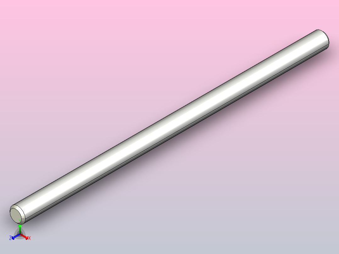 轴 D4X80mm主视图