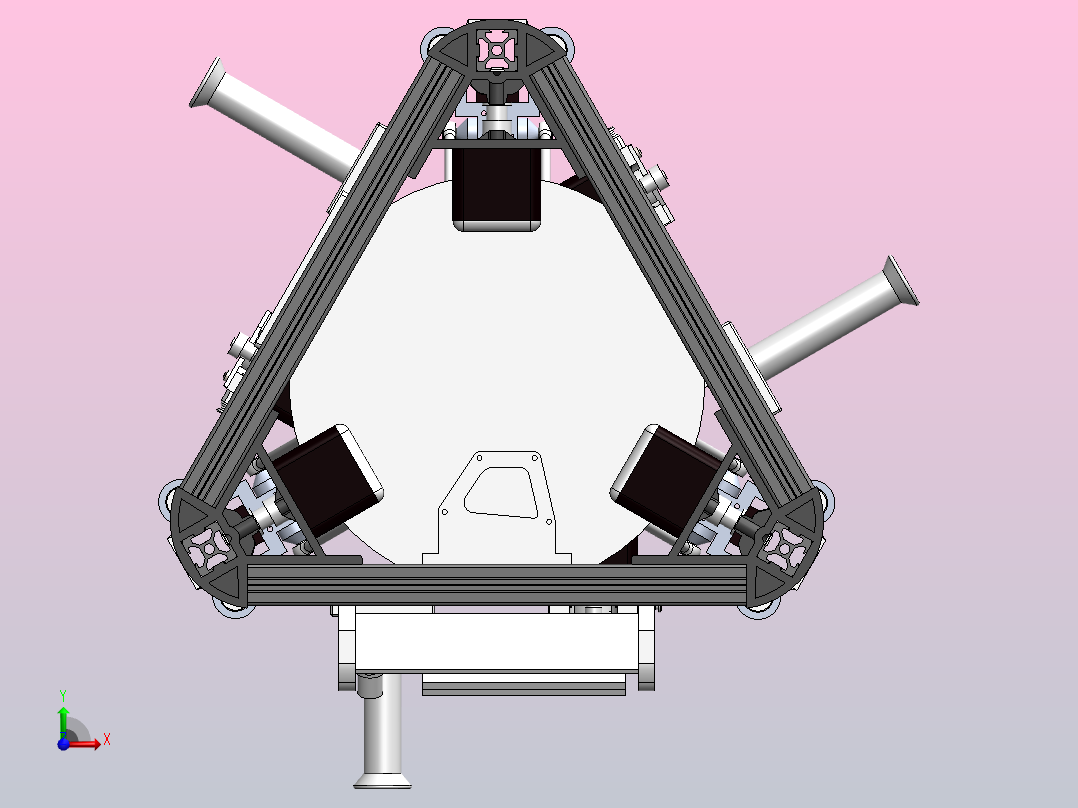 基于彩色FDM技术的多色3D打印机-SW+CAD+论文说明书前视图