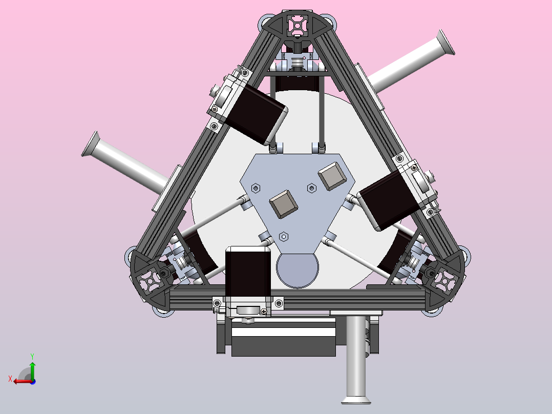 基于彩色FDM技术的多色3D打印机-SW+CAD+论文说明书后视图