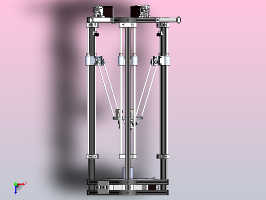 基于彩色FDM技术的多色3D打印机-SW+CAD+论文说明书俯视缩略图