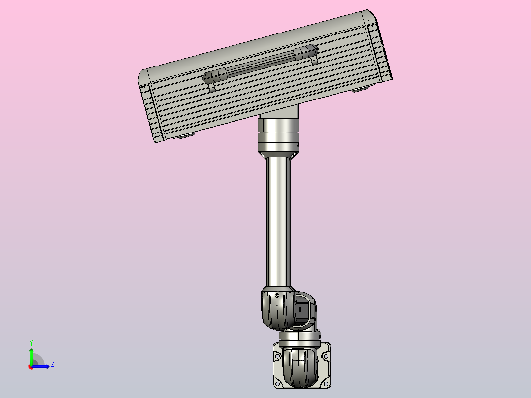 操作箱-M9-B-墙座-转角-箱体连接器-15度斜面-500-300左视图