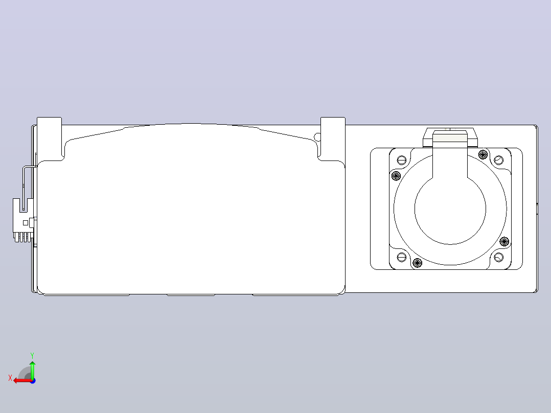 日规模组半封闭丝杆TPA-HNR-202D-2510C-L900-ML-Y-P75-N3后视图