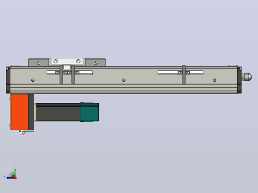 250毫米行程的线性机构和底部电机XNTD10-BM-250右视缩略图
