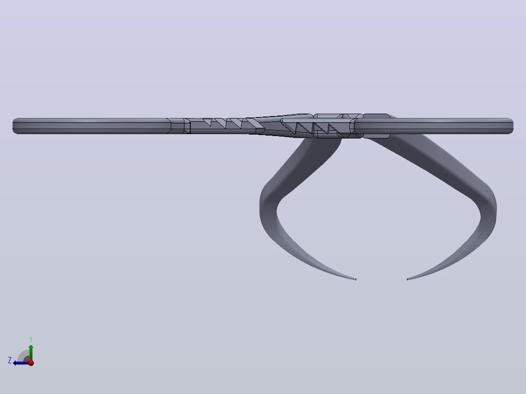 镊子右视图