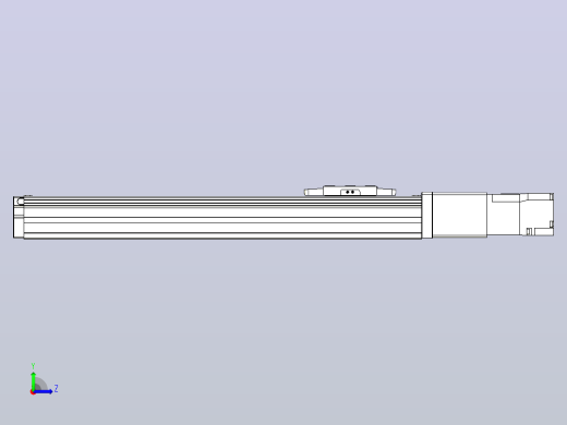 滚珠丝杠直线轴内置导轨TPA-GCR-40-1210C-L250-M-M10-N3左视缩略图