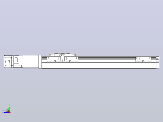 滚珠丝杠直线轴内置导轨TPA-GCR-40-1210C-L250-M-M10-N3右视缩略图