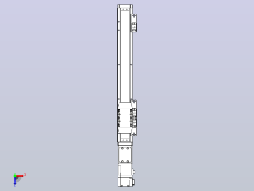 滚珠丝杠直线轴内置导轨TPA-GCR-40-1210C-L250-M-M10-N3俯视缩略图