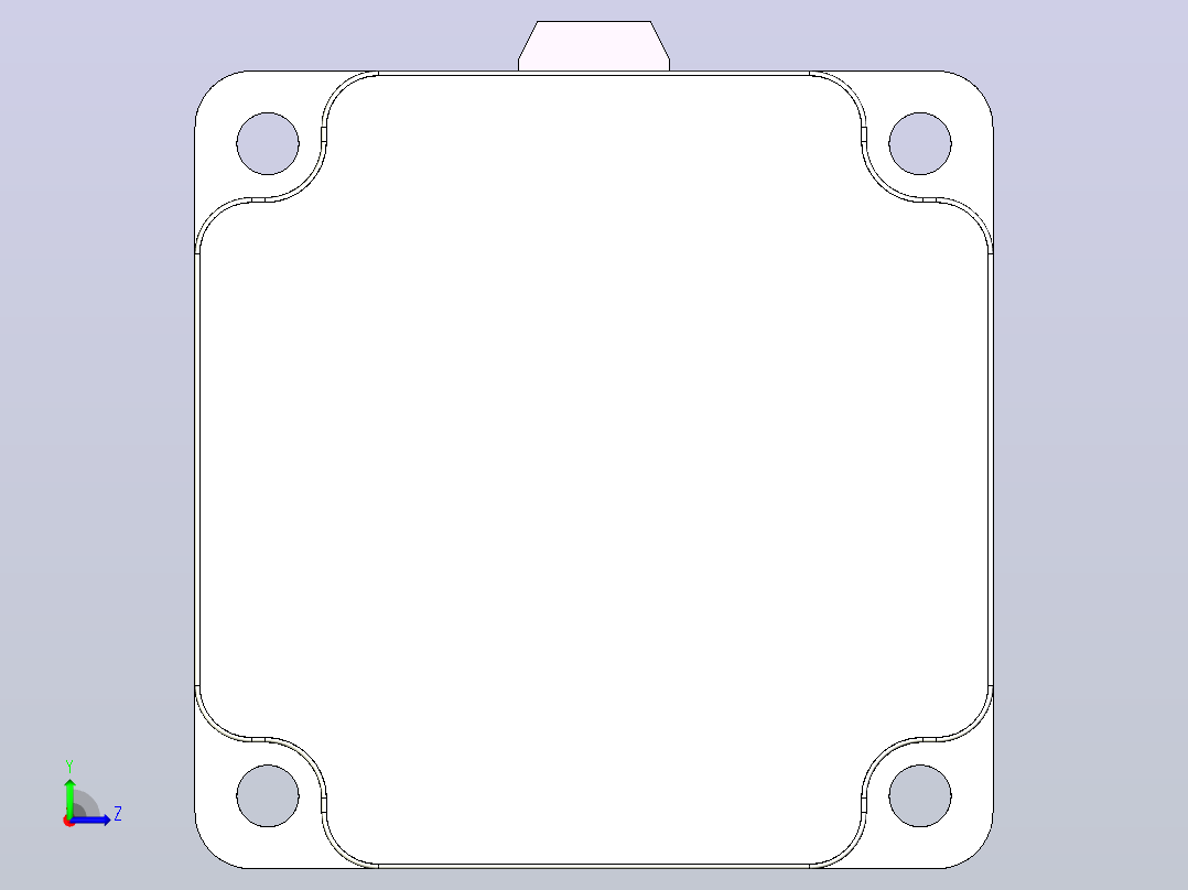 研控三相步进电机研控两相齿轮箱电机YK364A左视图