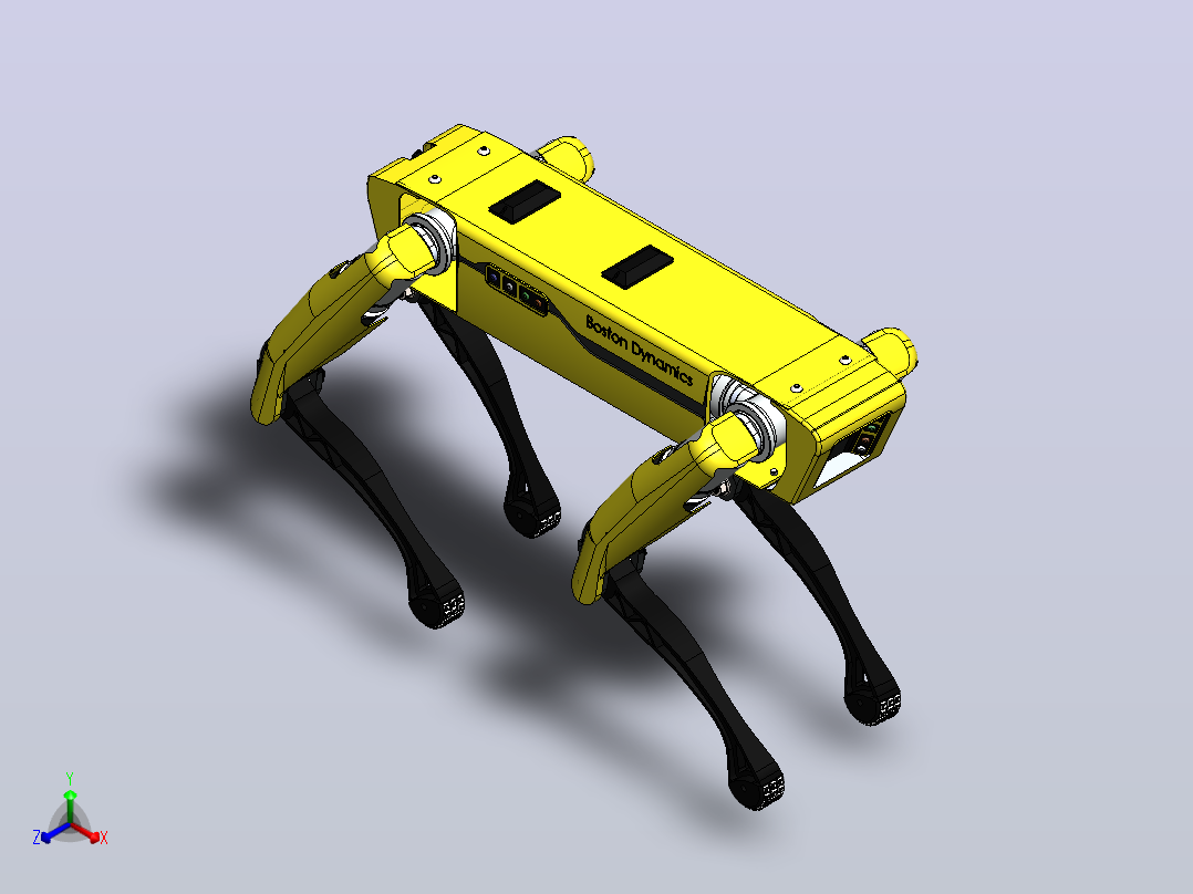 波士顿动力(Boston Dynamics)Spot四足机器正等轴测图