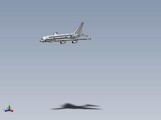 空客A-380飞机主视缩略图
