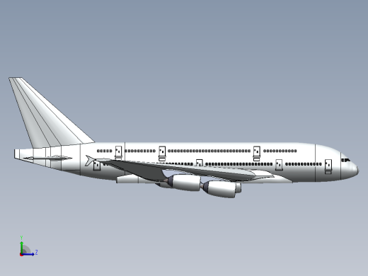 空客A-380飞机左视缩略图