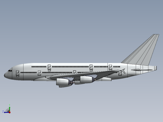 空客A-380飞机右视缩略图