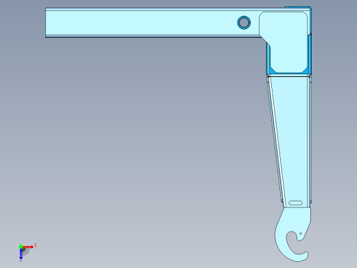 吊钩升降机勾臂垃圾车俯视缩略图