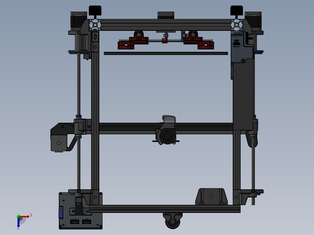 Nova i3-3D打印机俯视图