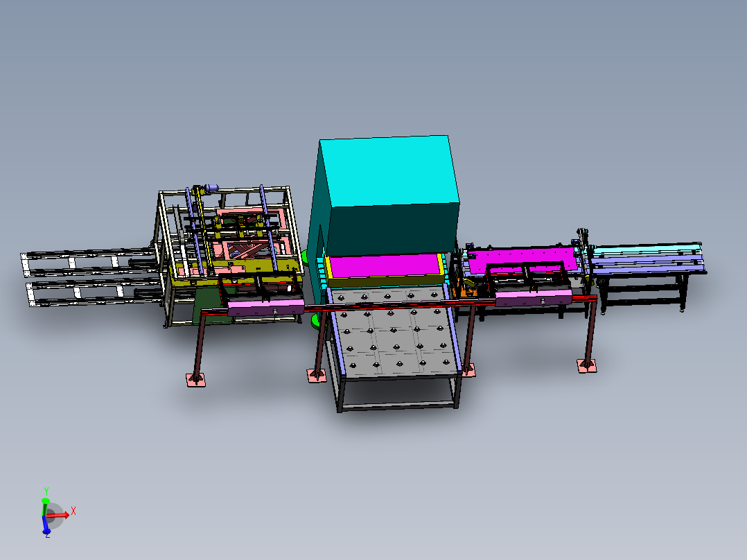 电梯钣金上料成型流水线