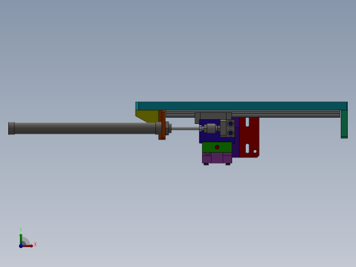 气缸下料夹取机构图sw13可编辑前视缩略图