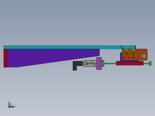 气缸下料夹取机构图sw13可编辑左视缩略图