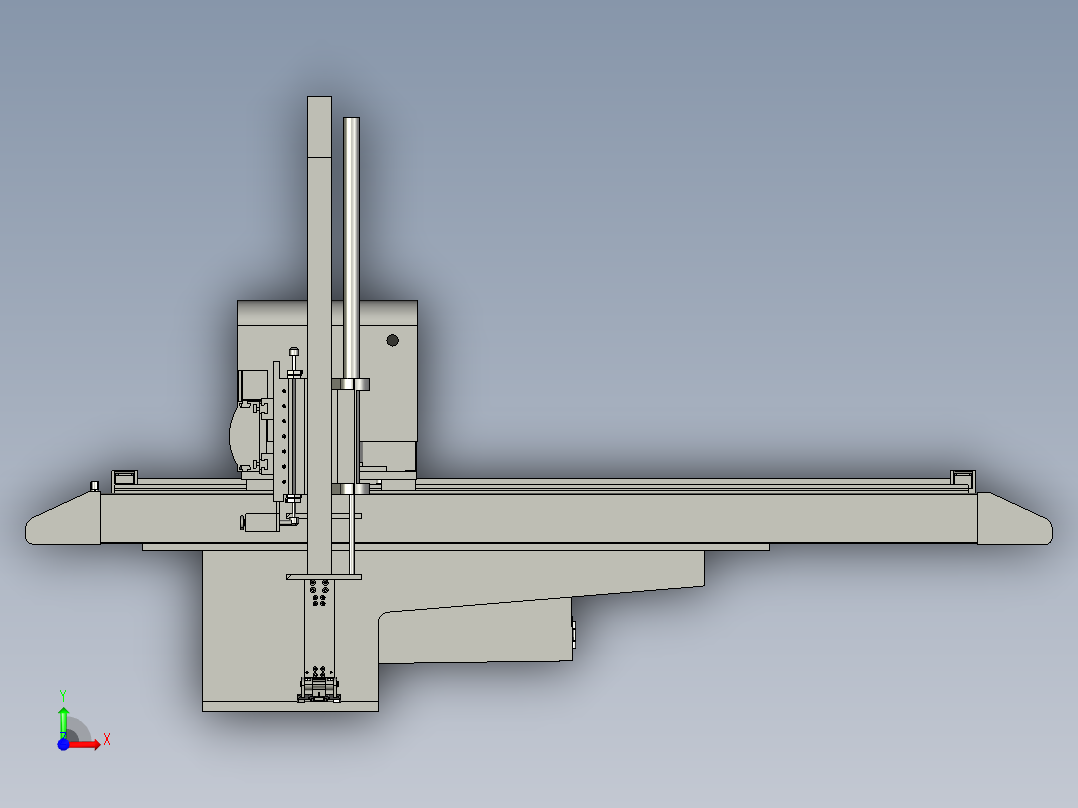 6+横走机械手 3D模型前视图