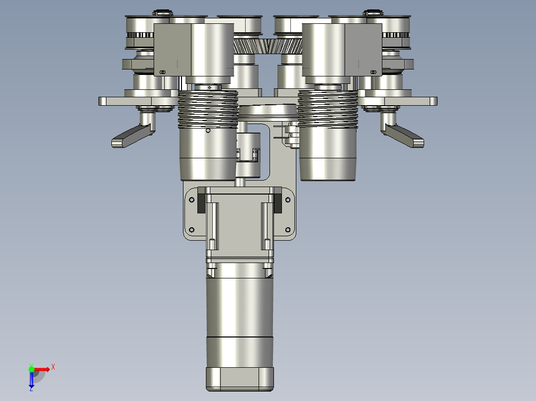 筛盖的分离设备（PROE模型）3D模型俯视图