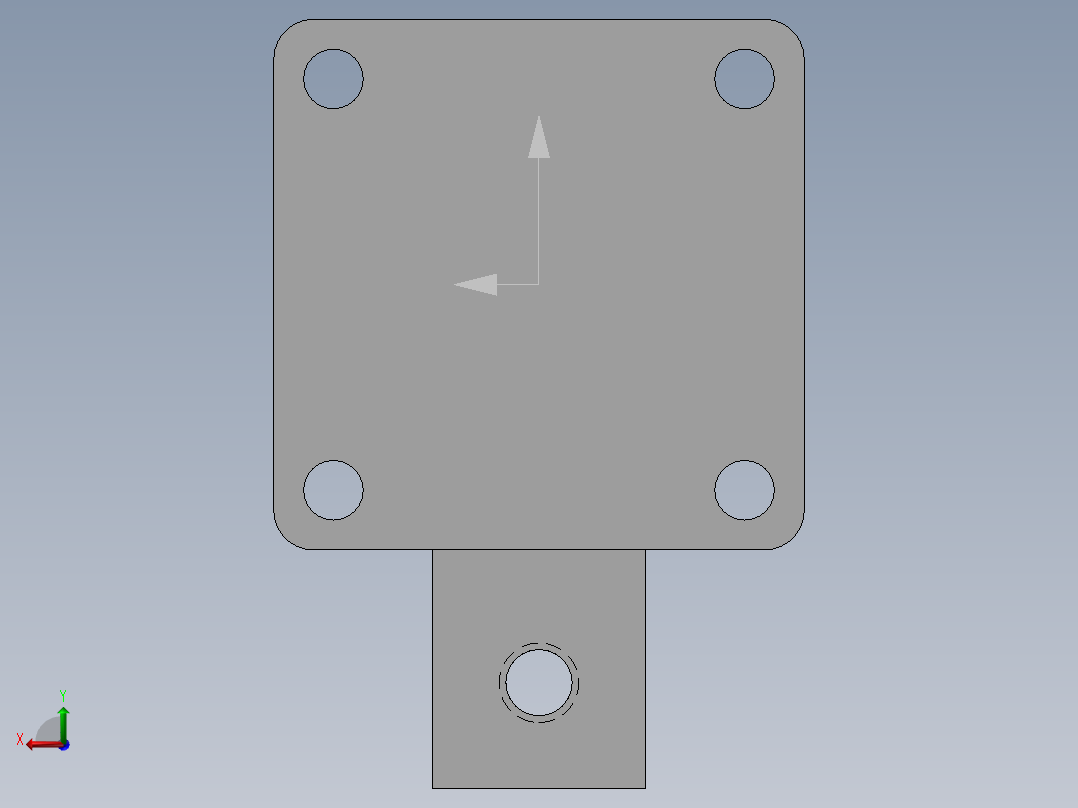 空压转角缸-25后视图