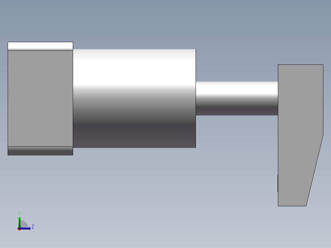 空压转角缸-25左视图