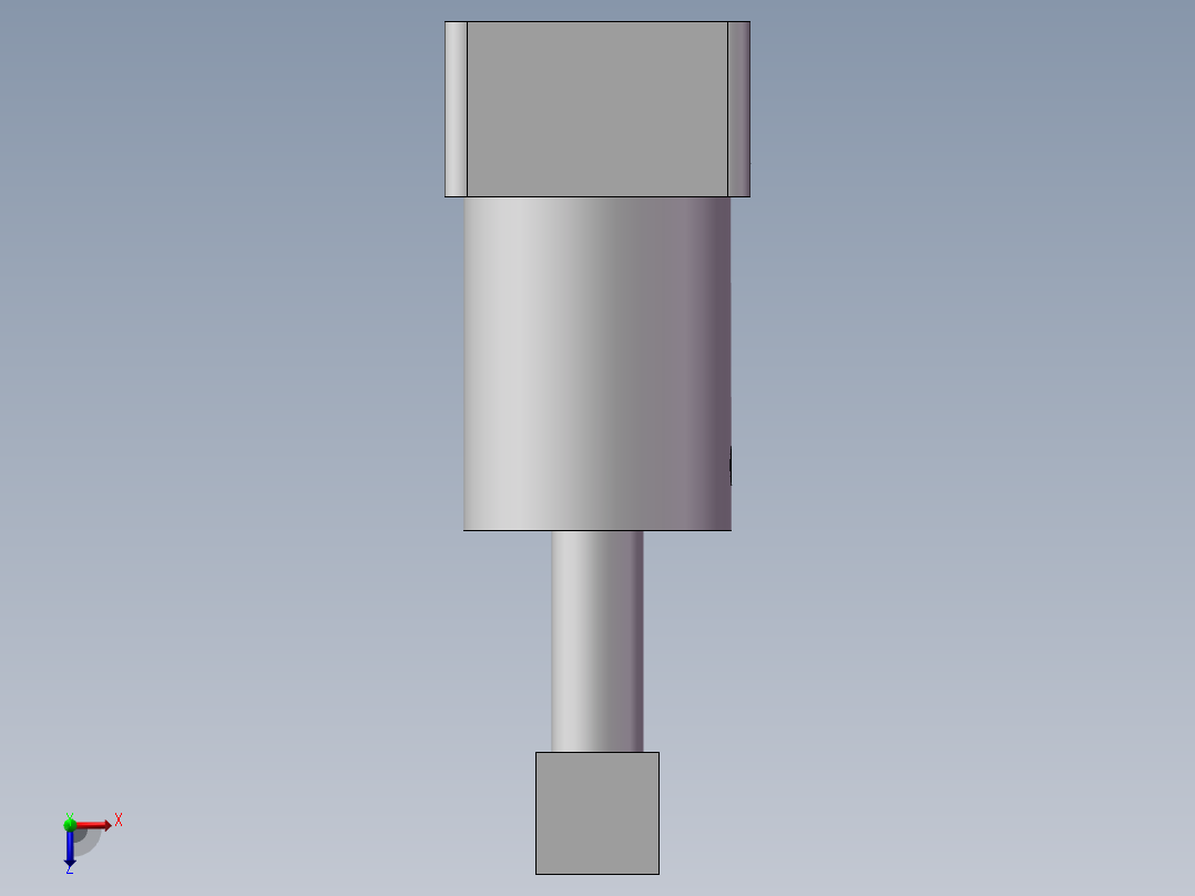 空压转角缸-25俯视图