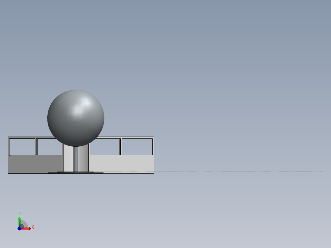 气流飞球前视图