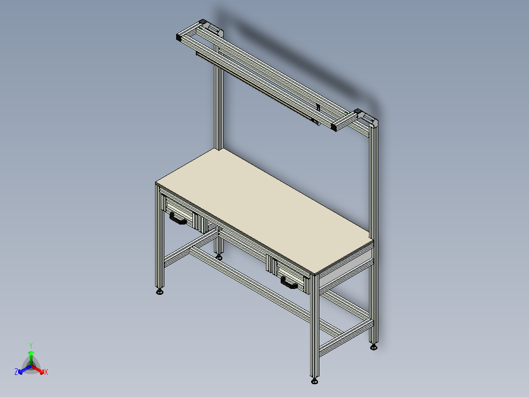 铝型材正等轴测图