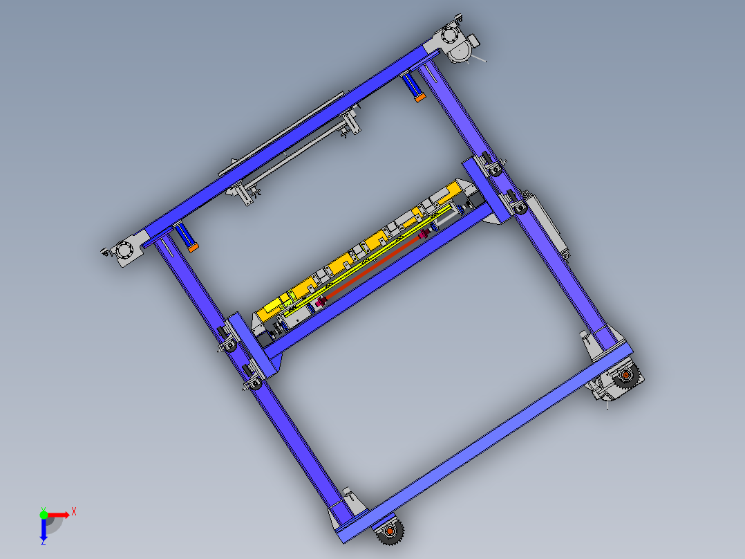 ZDH-CCHU-003 框架式堆垛机俯视图