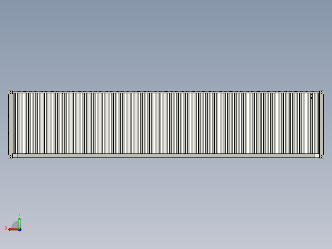 40英尺ISO集装箱后视图