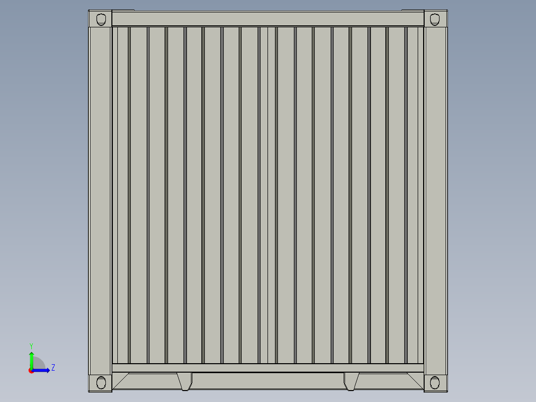 40英尺ISO集装箱左视图