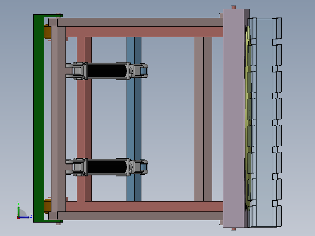 液压起重机左视图