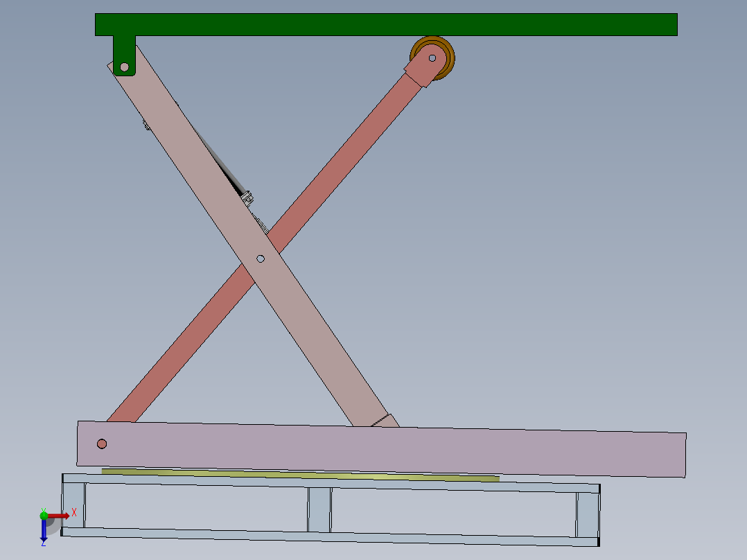 液压起重机俯视图