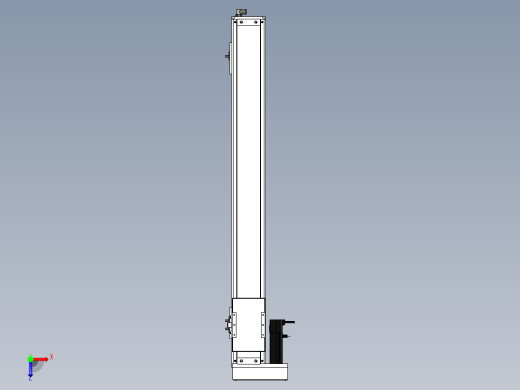 Toyo东佑达直线模组-ECH12-850-BL-100W+煞車俯视缩略图