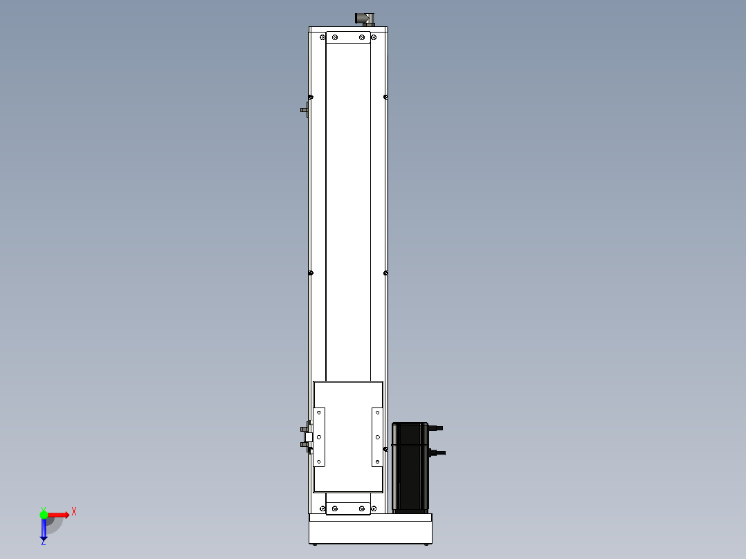 Toyo东佑达直线模组-ECH14-550-BL-400W+煞車俯视图