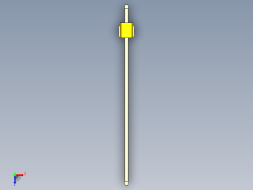 彩色公头100mil（2.54mm）系列-DS1021_yellow_2x01p_100mil_Type43_rev1.0俯视缩略图