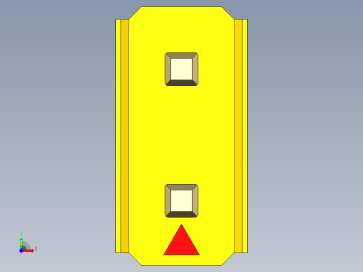 彩色公头100mil（2.54mm）系列-DS1021_yellow_2x01p_100mil_Type1_rev1.0前视缩略图