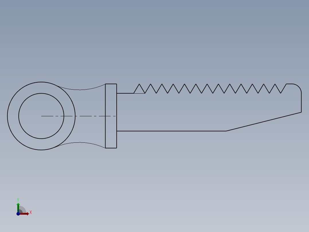 SW建模练习题-practice 25前视图
