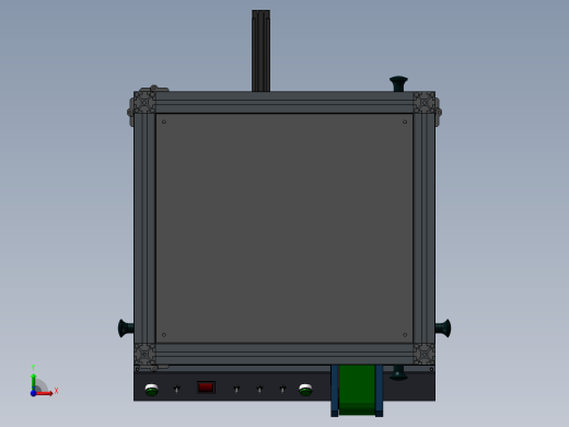 自动化涂布机3D模型前视缩略图