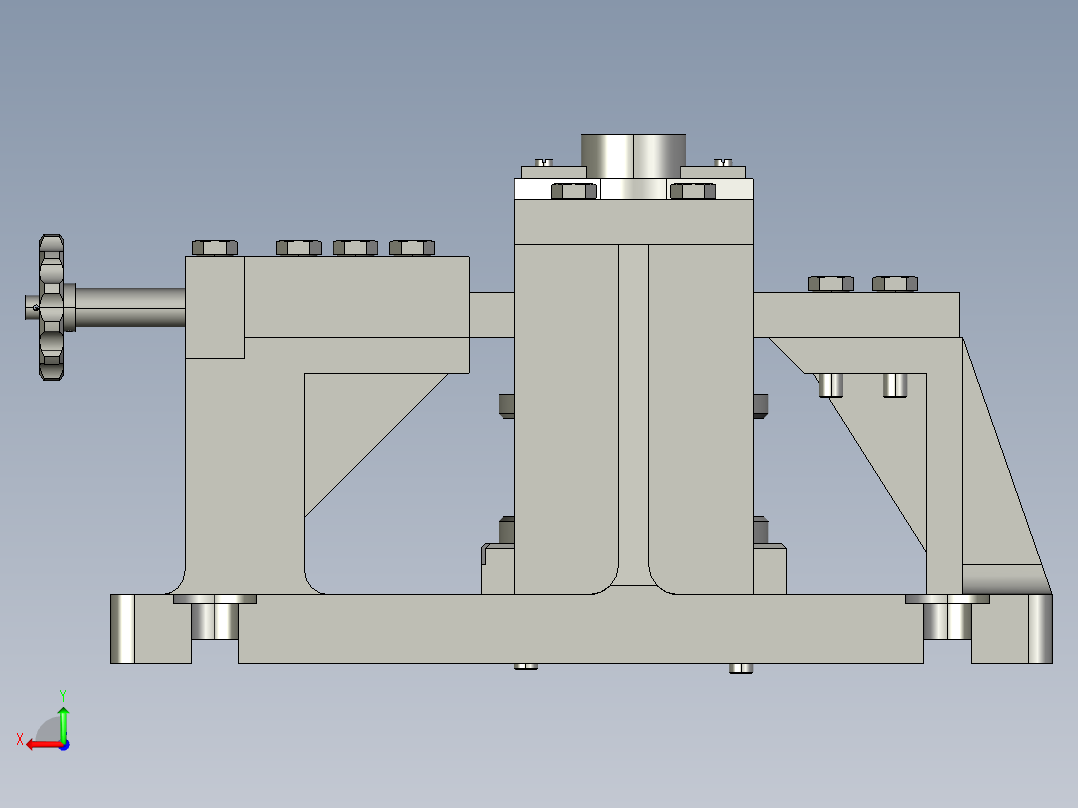 CA6140车床831004法兰盘夹具含三维+二维设计资料后视图