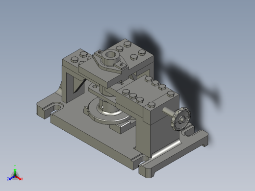 CA6140车床831004法兰盘夹具含三维+二维设计资料正等轴测缩略图