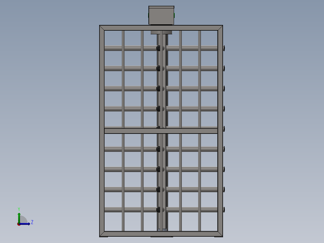 旋转栅门全高左视图