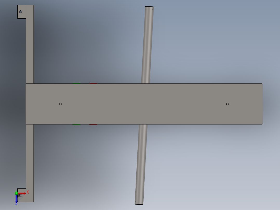 旋转栅门全高俯视图