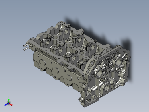 四直缸V4发动机引擎缸盖